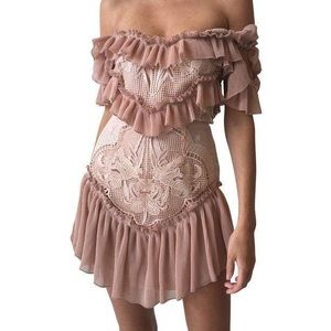 Alice McCall Lovebirds Short Ruffle Dress